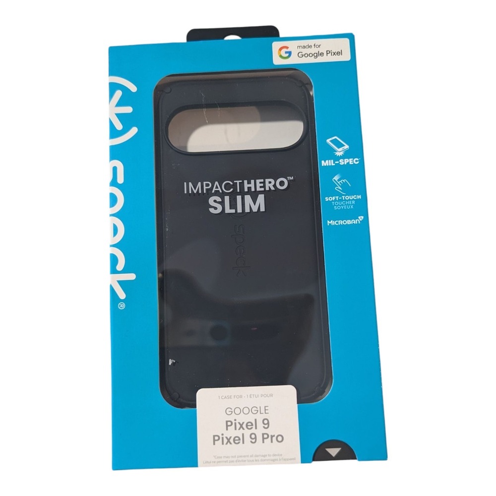 P3-N Speck -‎ ImpactHero Slim Case for Google Pixel 9 & 9 Pro - Black